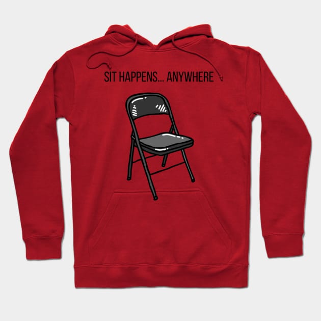 Folding Chair Funny Hoodie by TeeStory